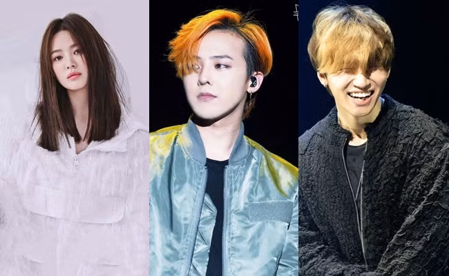 Song Hye Kyo, G-Dragon (BIGBANG), Daesung (BIGBANG).