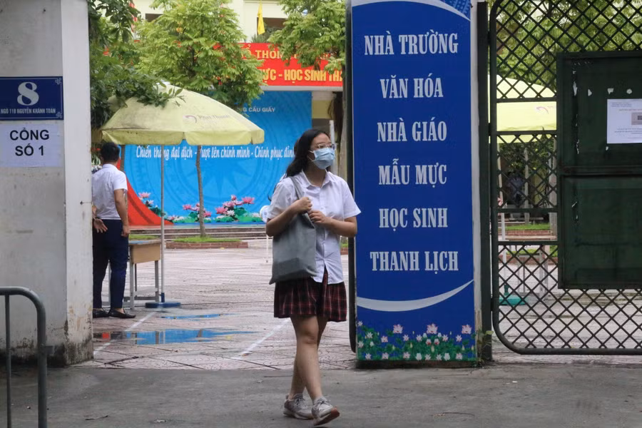 Thí sinh tự tin hoàn thành bài thi Lịch sử.