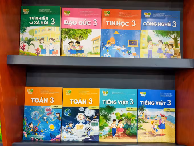 Sách giáo khoa lớp 3 mới do Nhà xuất bản Giáo dục Việt Nam phát hành. Ảnh: NXBGDVN