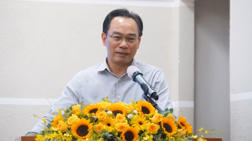 Thứ trưởng Hoàng Minh Sơn phát biểu tại Hội nghị công tác văn phòng và truyền thông khối các cơ sở giáo dục đại học.