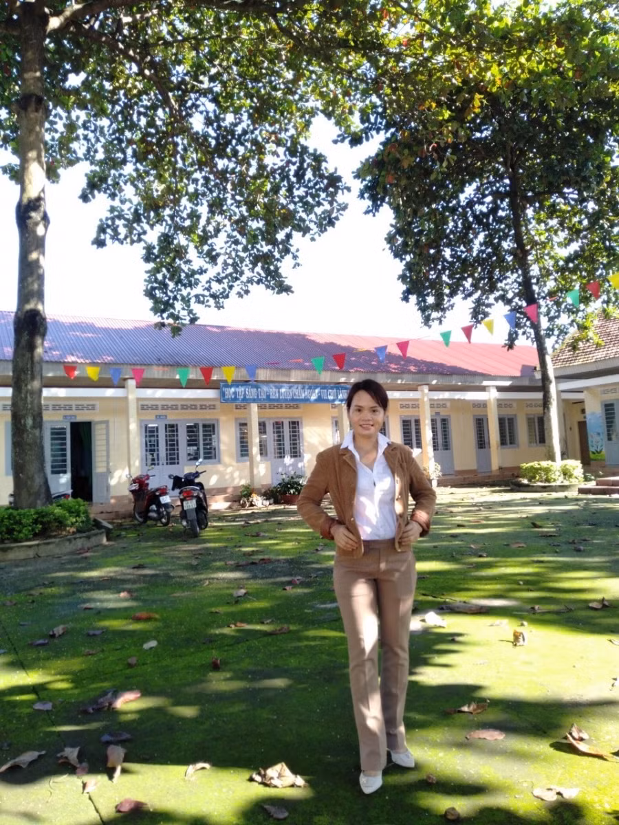 Cô Trương Thị Hoa là giáo viên cốt cán của Trường Tiểu học Lý Tự Trọng.