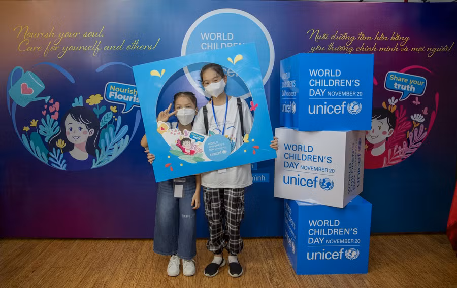 Chủ đề của chương trình là chăm sóc, bảo vệ và thúc đẩy sức khỏe tâm thần ở trẻ em. Ảnh: UNICEF.