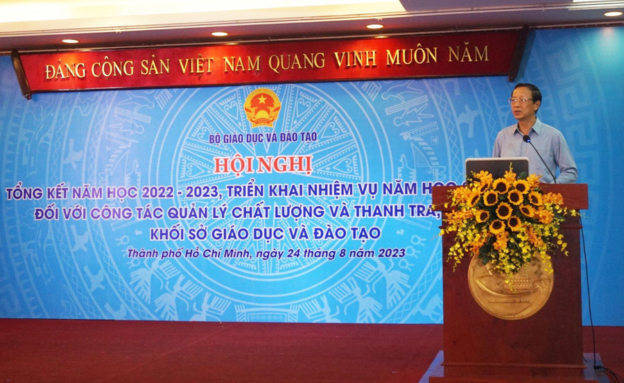 Thứ trưởng Phạm Ngọc Thưởng nhấn mạnh “làm quản lý chất lượng phải công khai, công bằng, thực chất, chuẩn hóa”.