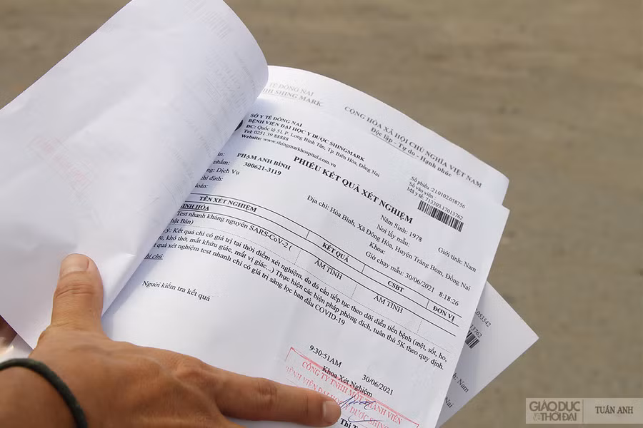 Tất cả người từ TP Hồ Chí Minh và Bình Dương đến/về Đồng Nai đều phải mang theo giấy xét nghiệm SARS-CoV-2.