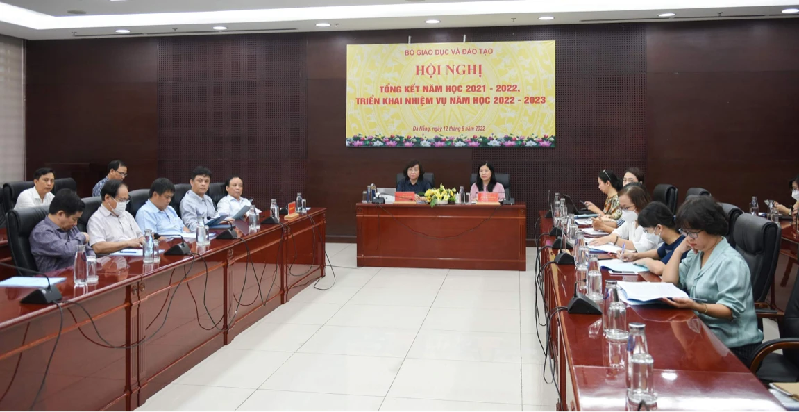 Hội nghị tổng kết năm học 2021 - 2022, triển khai nhiệm vụ năm học 2022-2023 tại điểm cầu thành phố Đà Nẵng