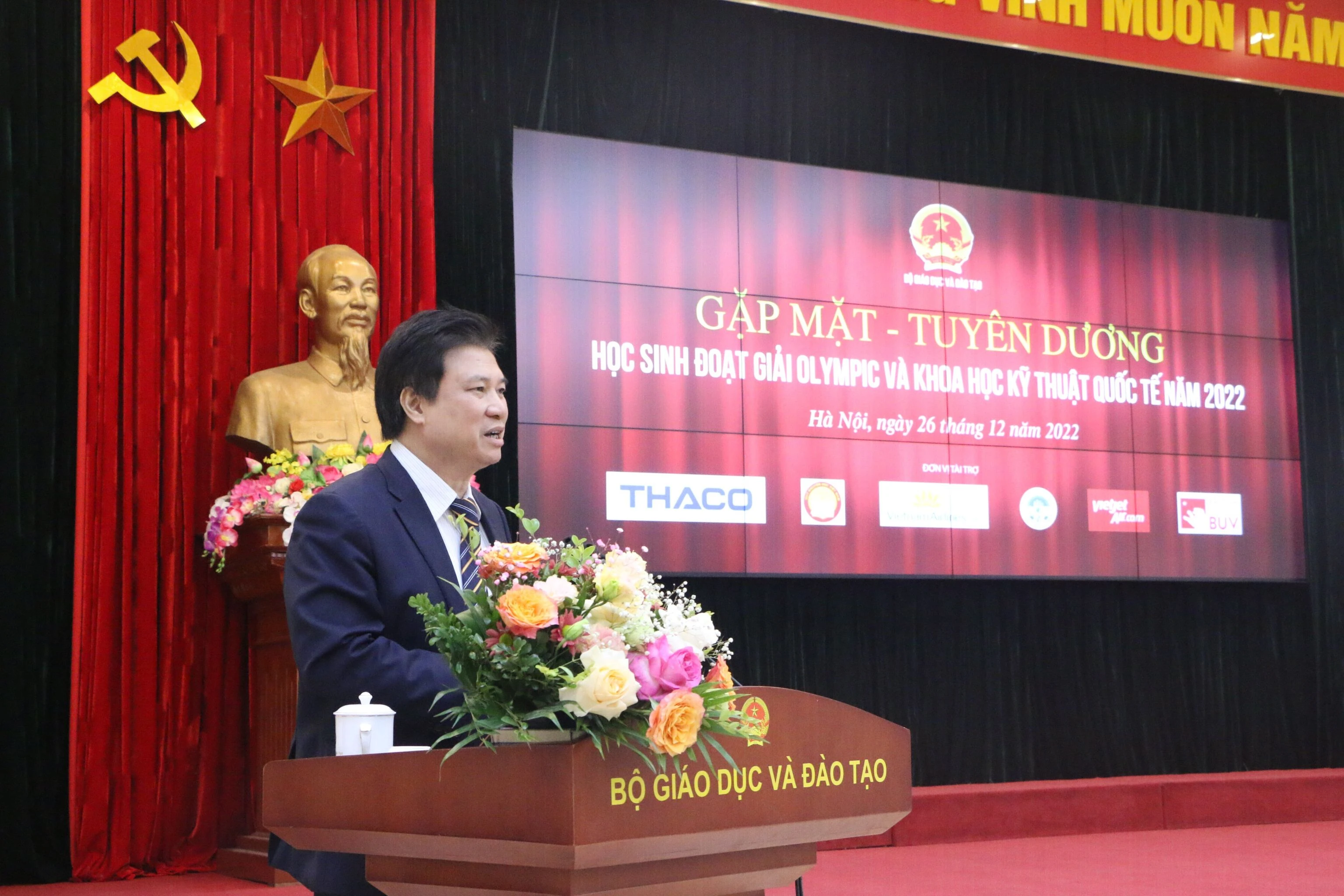 Thứ trưởng Bộ GD&amp;ĐT Nguyễn Hữu Độ phát biểu.