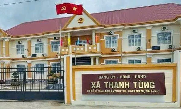 Trụ sở Đảng ủy, UBND xã Thanh Tùng, Đầm Dơi, Cà Mau.