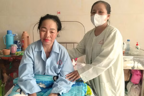 Bệnh nhân Võ Thị Tám mắc bệnh thuyên tắc phổi được cứu chữa kịp thời.
