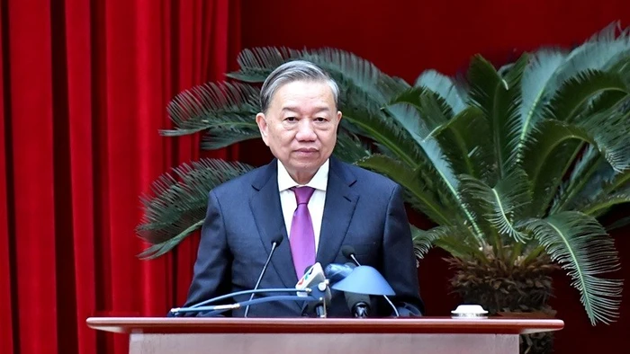 Tổng Bí thư Tô Lâm. (Ảnh: Báo tin tức)