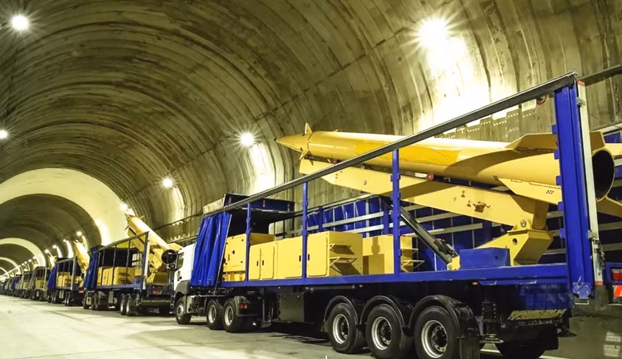 Căn cứ tên lửa ngầm của Iran.