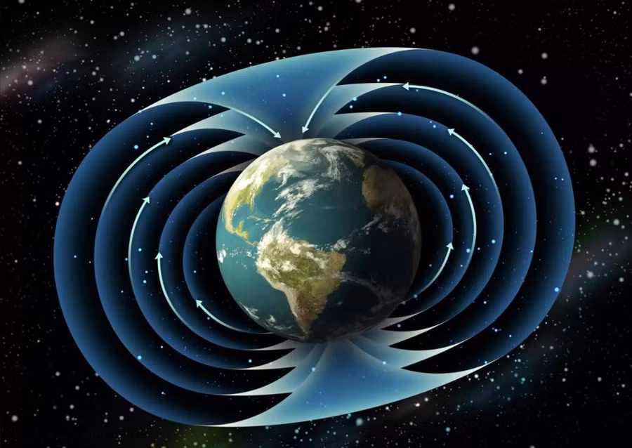 Từ trường của Trái Đất.