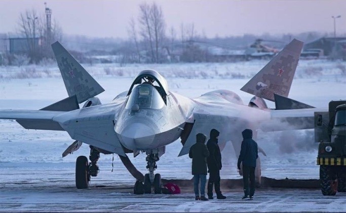 Tiêm kích tàng hình Su-57 của Nga.