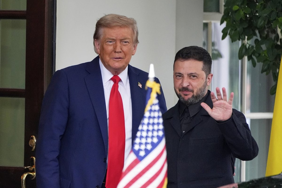 Tổng thống Trump đón ông Volodymyr Zelensky tại Nhà Trắng hôm 18 tháng 8. 