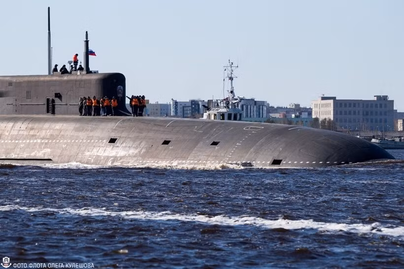Tàu ngầm chiến lược Borei-A của Nga.
