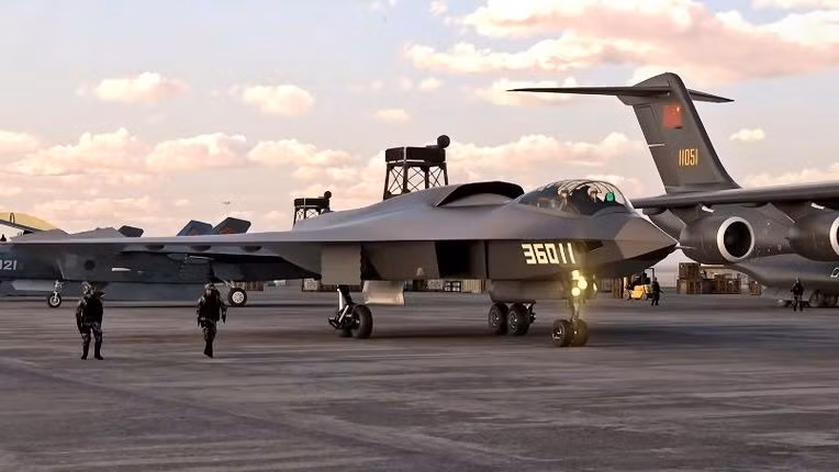 Mô phỏng máy bay thế hệ 6 của Trung Quốc.