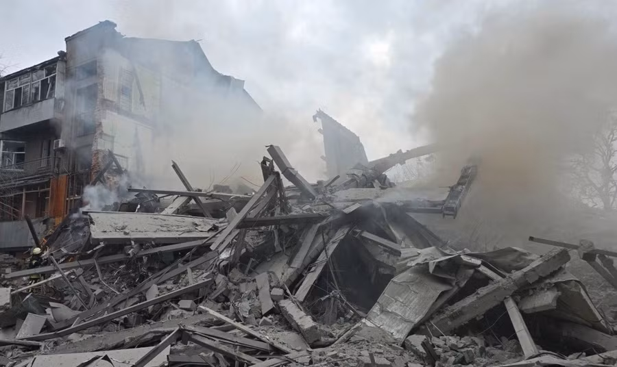 Hiện trường cuộc tấn công vào Kharkov.