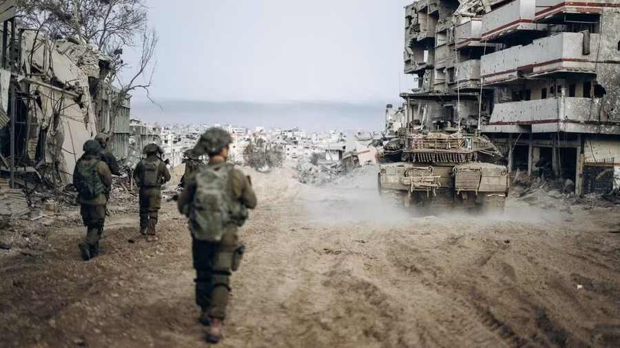 Quân đội Israel khiến Gaza đổ nát.