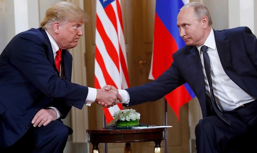 Tổng thống Trump và Tổng thống Putin trong cuộc gặp tại Phần Lan tháng 7 năm 2018.