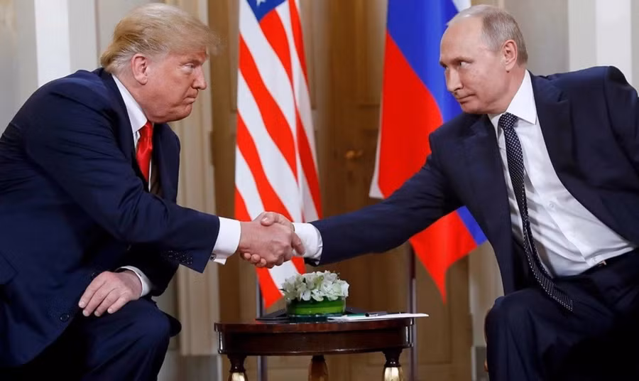 Tổng thống Trump và Tổng thống Putin trong cuộc gặp tại Phần Lan tháng 7 năm 2018.
