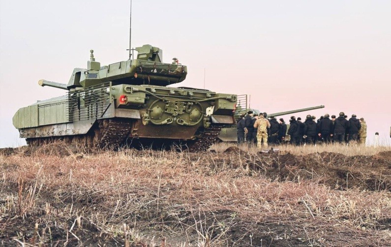 Hình ảnh được cho là T-14 Armata có mặt trong xung đột với Ukraine.