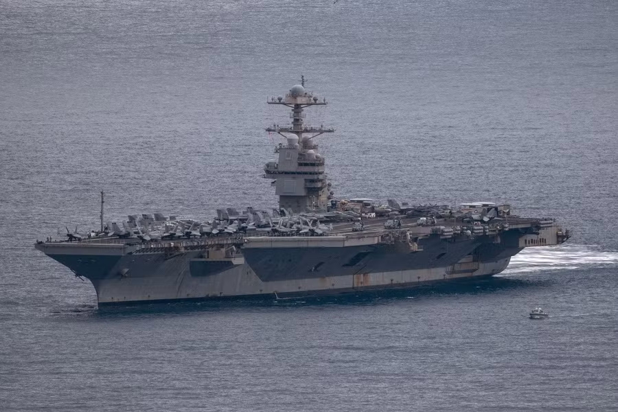 Hình ảnh tàu USS Gerald R. Ford, hôm 23/3/2026.