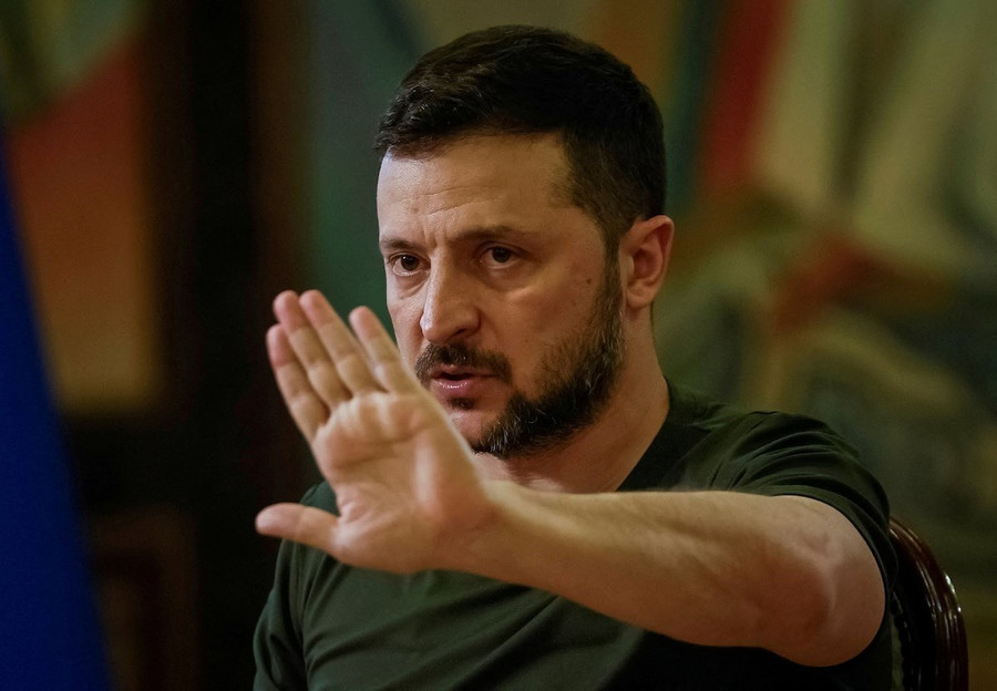 Tổng thống Ukraine Volodymyr Zelensky.