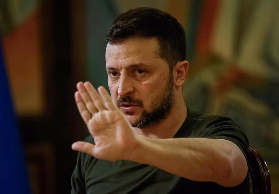 Tổng thống Ukraine Volodymyr Zelensky.