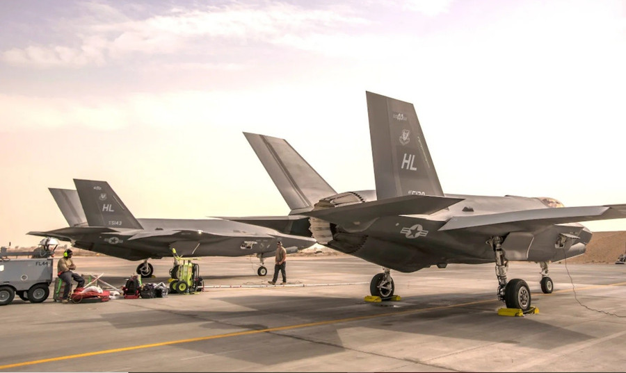 Tiêm kích F-35 của Mỹ tại Jordan.