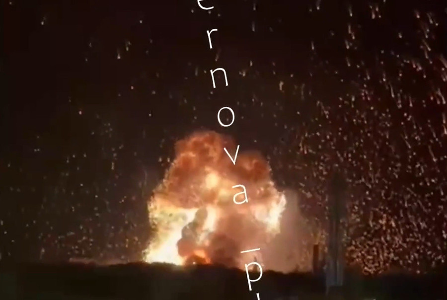 Hình ảnh được cho là đơn vị S-400 của Nga bị trúng đạn.