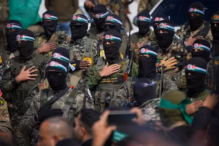 Các chiến binh thuộc lực lượng Hamas.