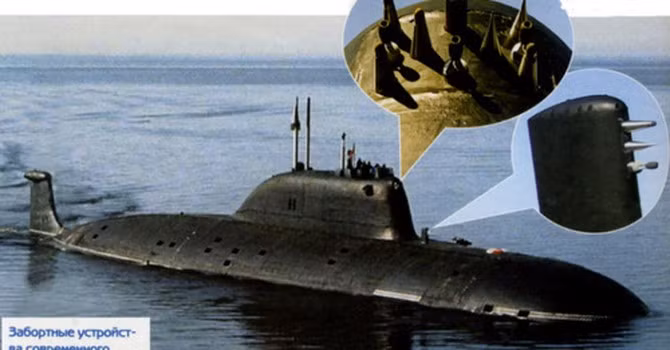 Những chiếc mũi đánh hơi của SOKS trên tàu ngầm Liên Xô.