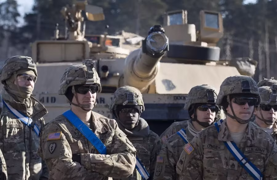 Binh sĩ Mỹ triển khai ở Litva.