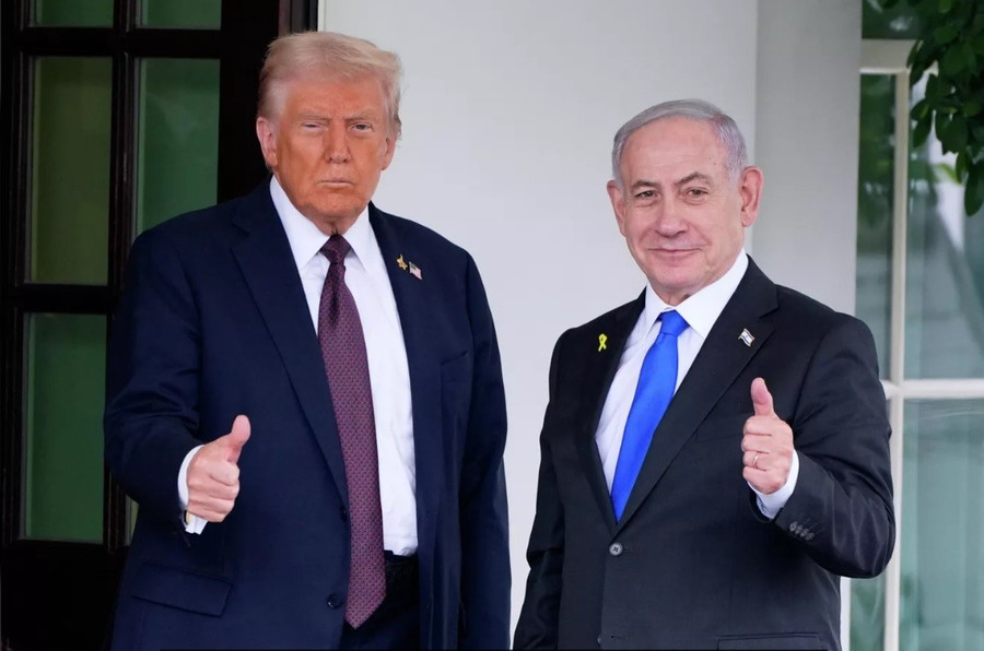 Tổng thống Donald Trump và Thủ tướng Israel Benjamin Netanyahu.