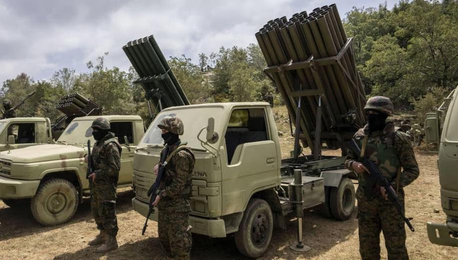 Lực lượng pháo binh của Hezbollah.