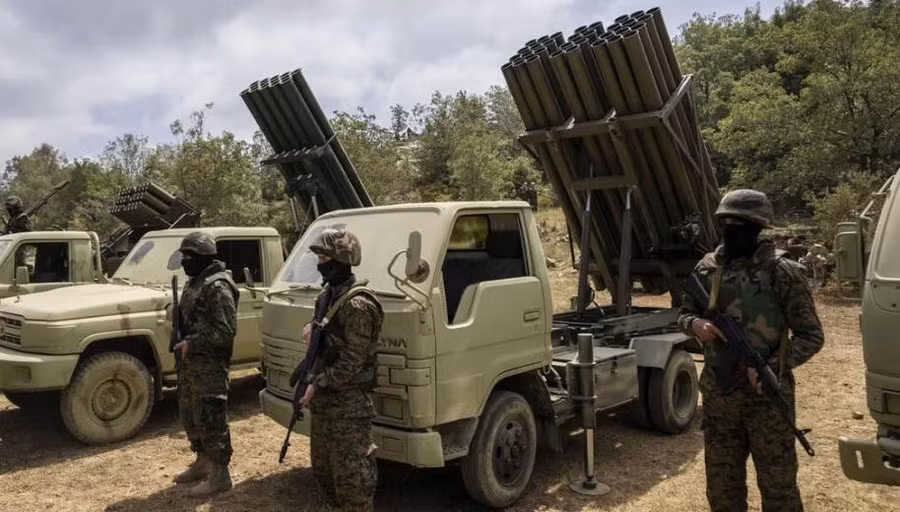 Lực lượng pháo binh của Hezbollah.