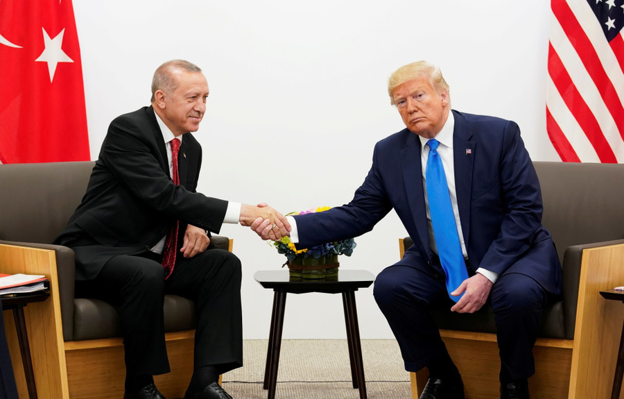 Tổng thống Thổ Nhĩ Kỳ Erdogan và Tổng thống Mỹ Trump.