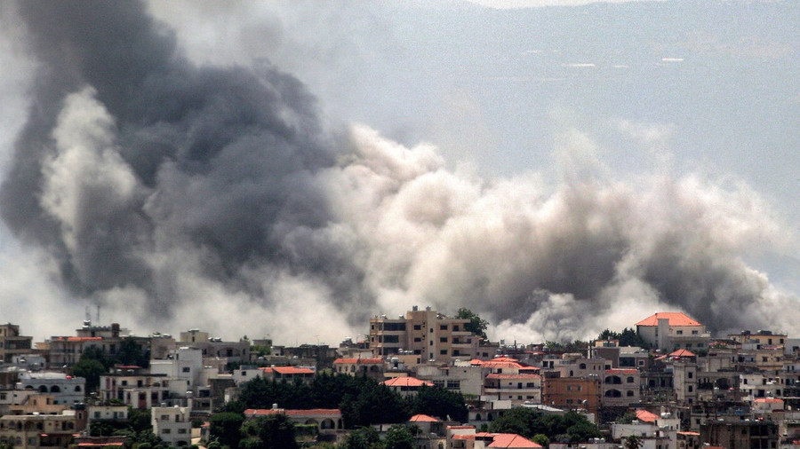 Một cuộc không kích của Israel vào Lebanon.