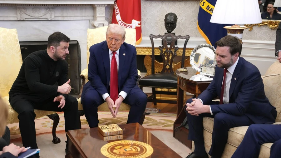 Tổng thống Donald Trump tiếp người đồng cấp Ukraine Zelensky tại Nhà Trắng hôm 28 tháng 2.