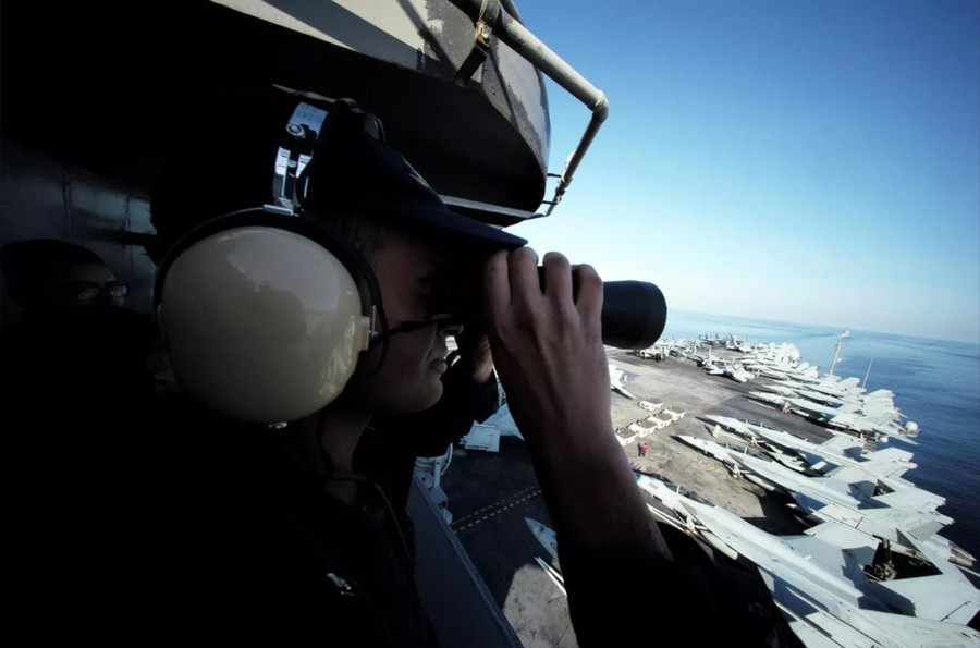 Tàu sân bay Mỹ tại Trung Đông.