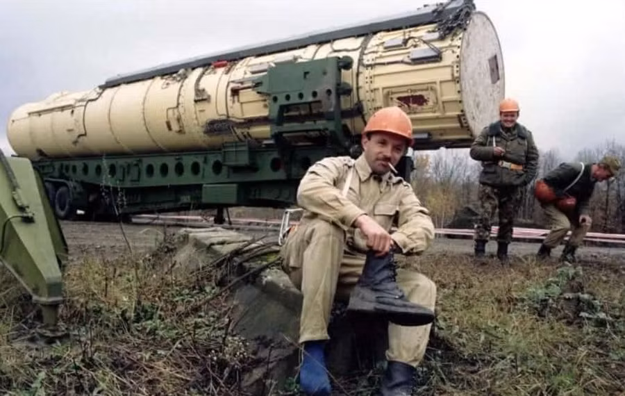 Tên lửa ICBM khi còn trong trang bị của Ukraine.