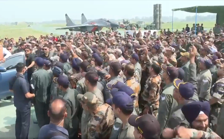 Hệ thống S-400 tại căn cứ Adampur của Ấn Độ.