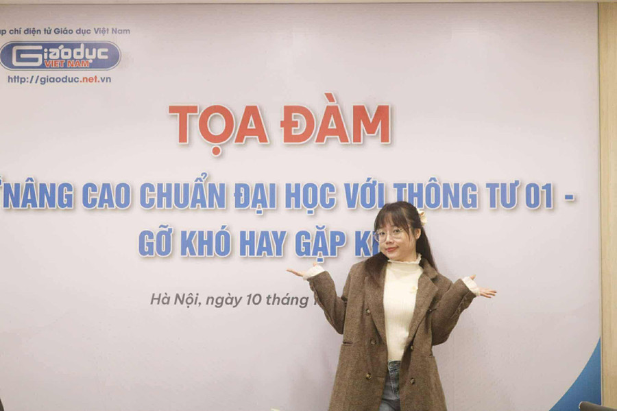 PV Nguyễn Trà My, Tạp chí điện tử Giáo dục Việt Nam. Ảnh NVCC.