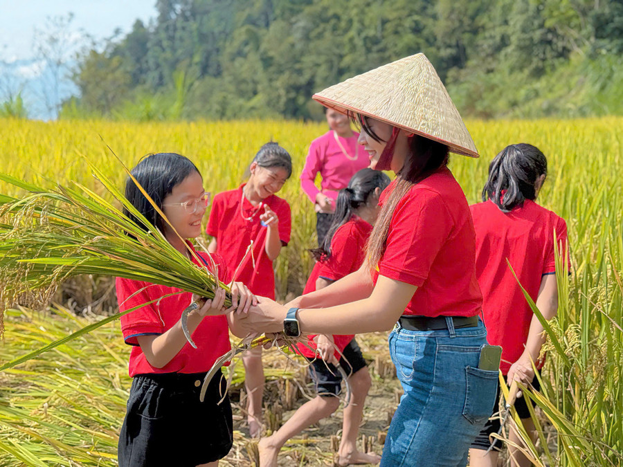 Cô Tươi luôn cố gắng đưa các tiết học thực tế để học trò trải nghiệm.