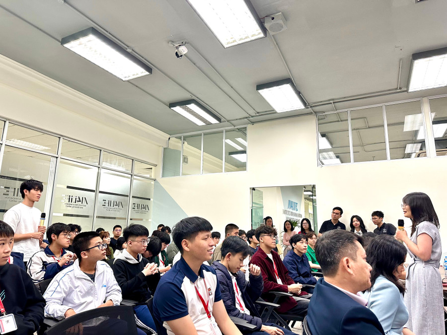 50 học sinh xuất sắc lọt vào AIYT khoá đầu tiên. Ảnh LA.