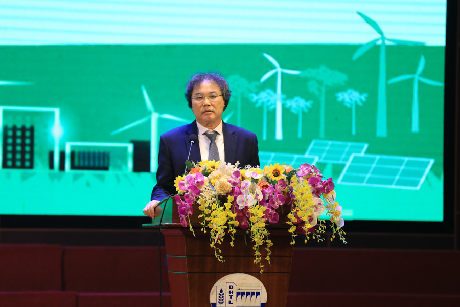 PGS.TS Nguyễn Cảnh Thái – Phó hiệu Trưởng Trường ĐH Thuỷ lợi phát biểu.