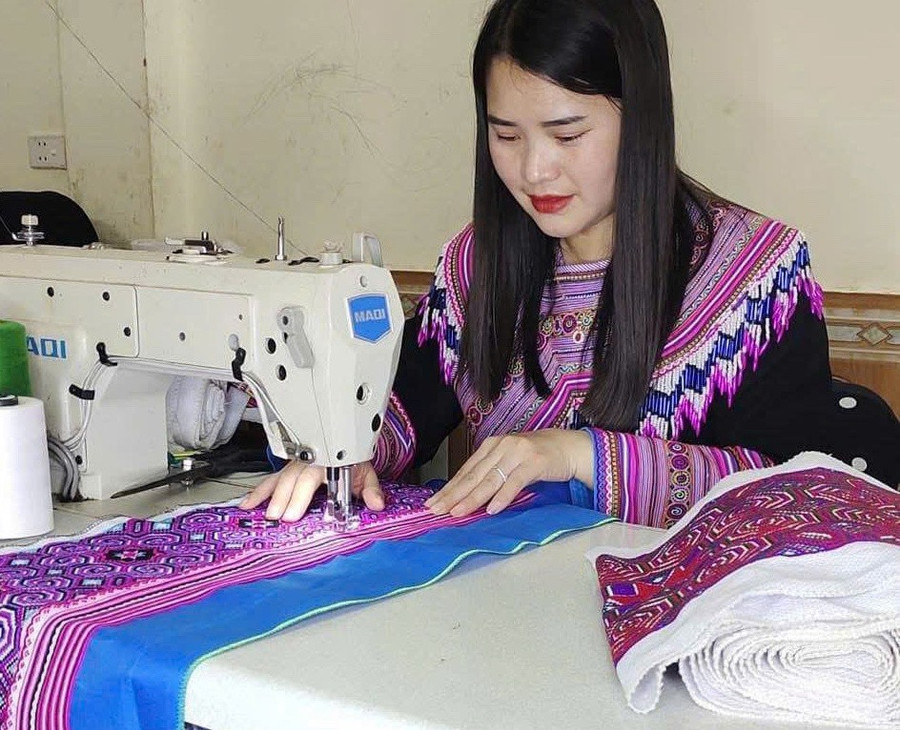 Chị Giàng Thị Chá (xã Sín Chén, Lào Cai). Ảnh NVCC.
