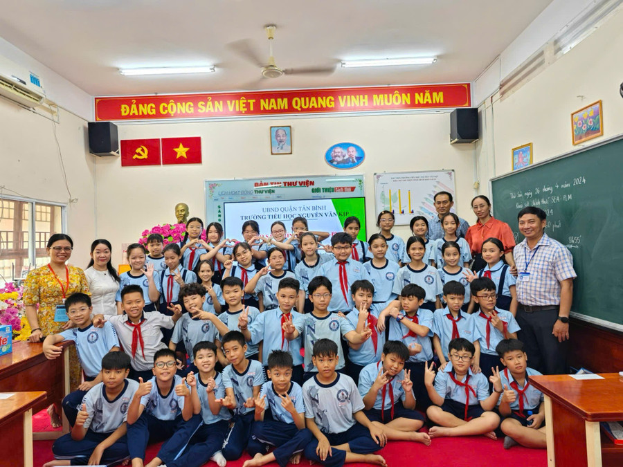 Học sinh tiểu học tham gia khảo sát chính thức của chương trình SEA-PLM. 