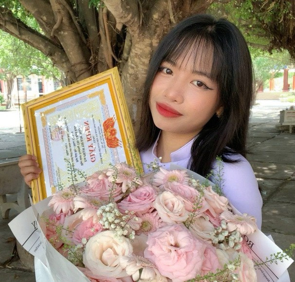 Phạm Thị Kim Ngọc, thủ khoa khối C00 của tỉnh Long An năm 2024. Ảnh: NCVV. ngoc.jpg
