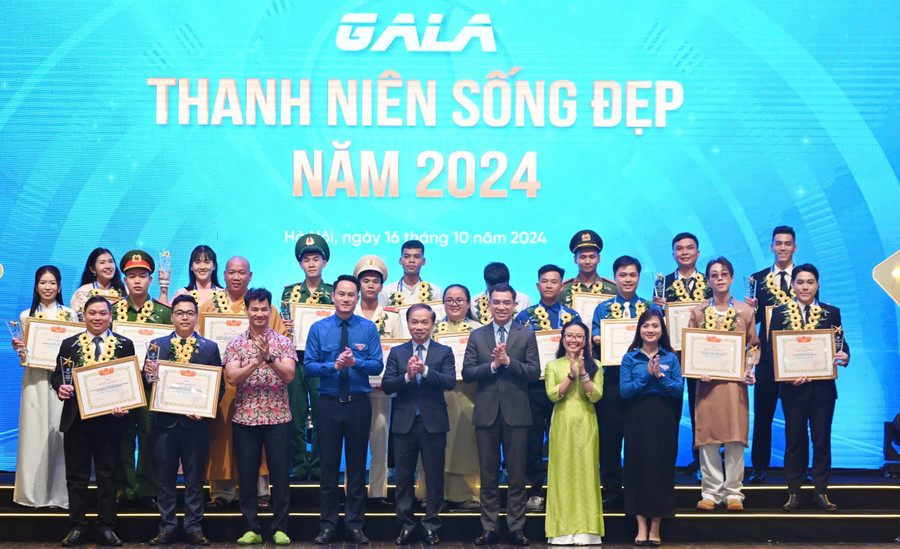 20 gương thanh niên tiêu biểu năm 2024.