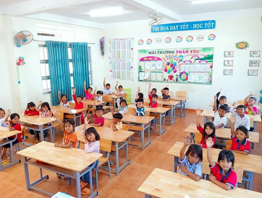 Tại Lâm Đồng, 110 trường tiểu học vận động đến lớp học tham gia Chương trình tăng cường tiếng Việt.